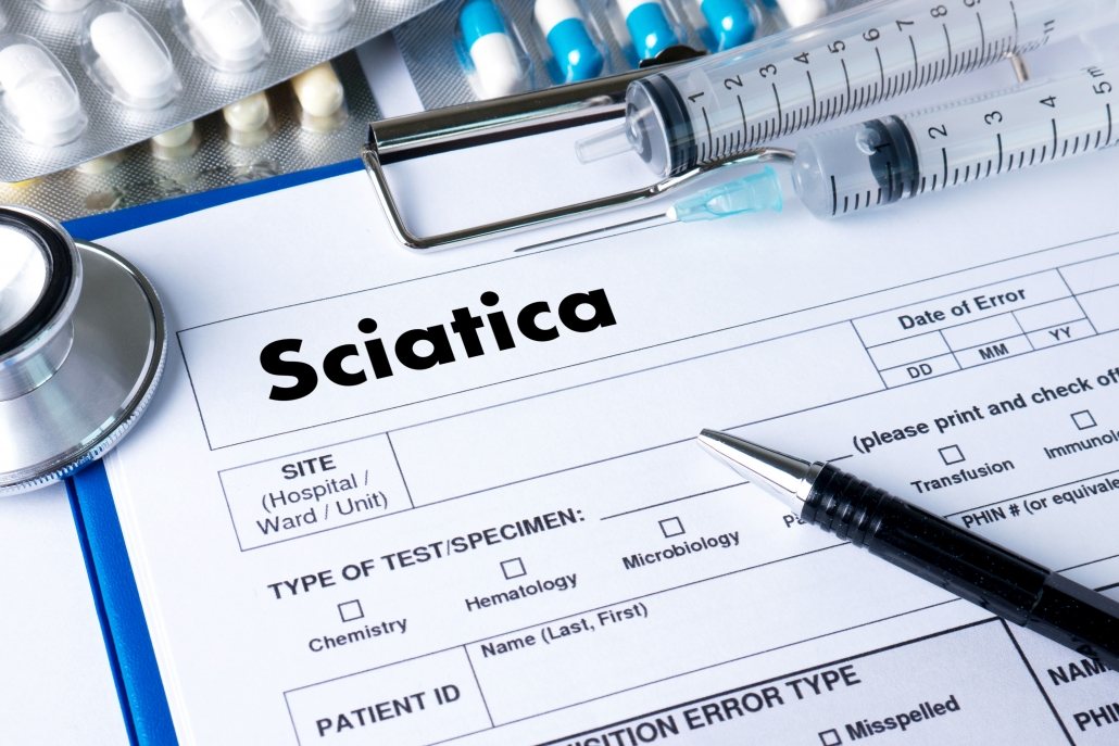 Image of medical notes on sciatic pain and back pain to illustrate how there are many possible perspectives on these issues