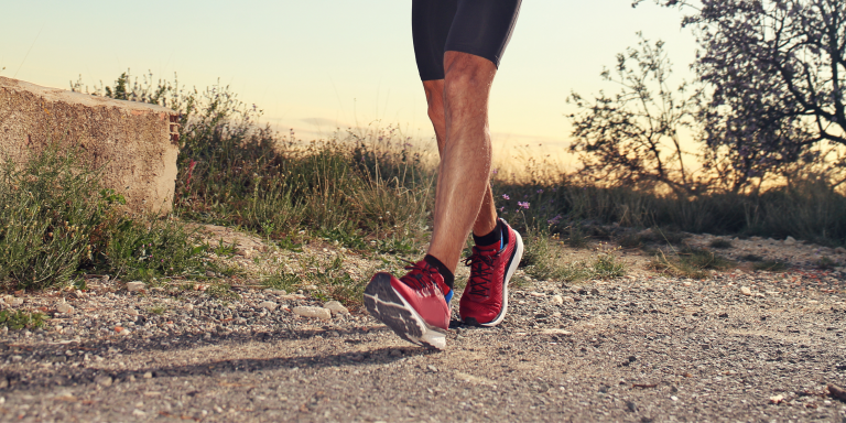Person track running